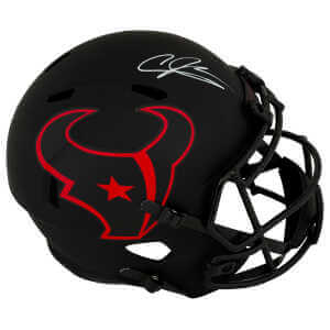 Andre Johnson Signed Houston Texans Riddell Full Size Speed Replica Helmet