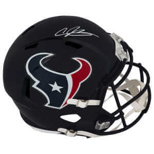Andre Johnson Signed Houston Texans Riddell Full Size Speed Replica Helmet