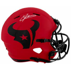 Andre Johnson Signed Houston Texans RAVE Riddell Full Size Speed Replica Helmet