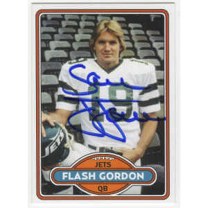 Sam J. Jones Signed Jets Flash Gordon Custom Trading Card #FG-1