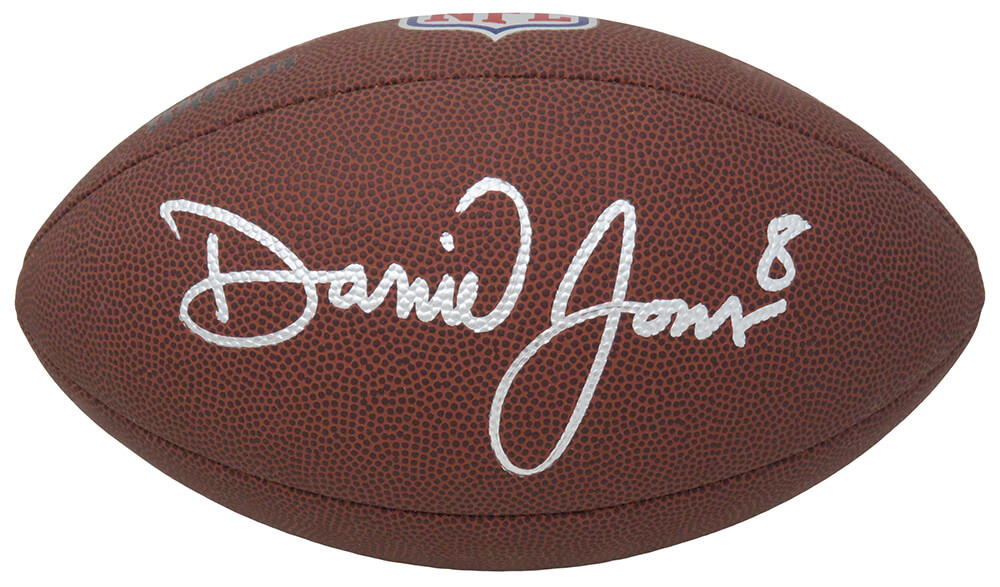 Daniel Jones Signed Wilson Super Grip Full Size NFL Football (JSA)