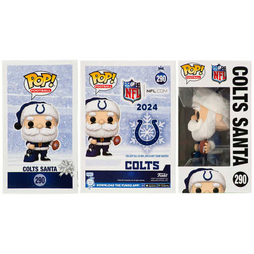 Bert Jones Signed Colts SANTA Funko Pop Doll #290 w/76 MVP - Image 2