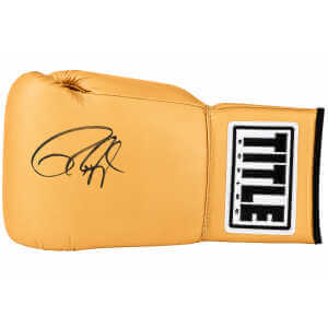 Roy Jones Jr. Signed Title Gold Full Size Boxing Glove