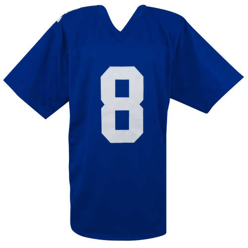 Daniel Jones Signed Blue Custom Football Jersey - (Beckett) - Image 3