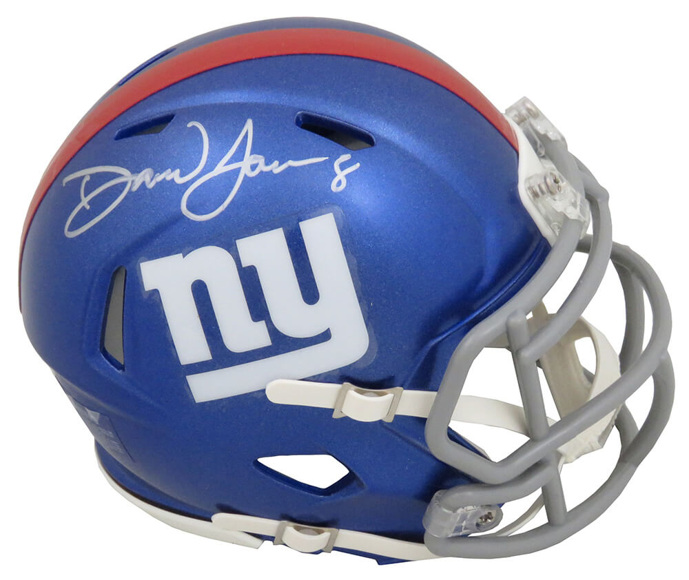 2022 New York Giants team signed full size football helmet COA