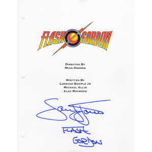 Sam J. Jones Signed Flash Gordon Movie Script Cover Page w/Flash Gordon