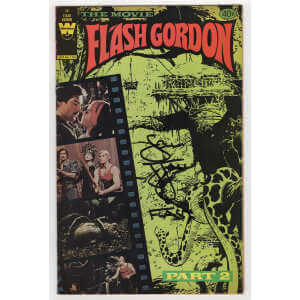 Sam J. Jones Signed Flash Gordon 1980 Whitman #32 The Movie Full Story Part 2 Comic Book w/Flash