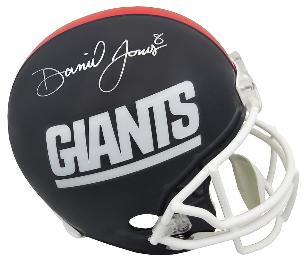 Riddell Daniel Jones New York Giants Signed Mini Football Helmet