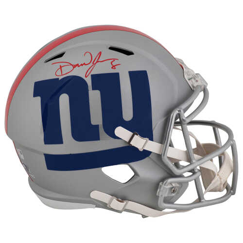 Daniel Jones Signed New York Giants AMP Riddell Full Size Speed Replica Helmet - (Fanatics)