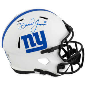 Daniel Jones Signed New York Giants LUNAR Eclipse Riddell Full Size Speed Replica Helmet – (Fanatics)