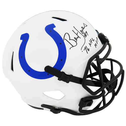 Bert Jones Signed Colts Lunar Eclipse Riddell Full Size Speed Replica Helmet w/76 NFL MVP