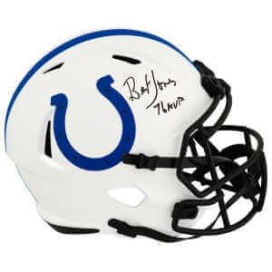 Bert Jones Signed Colts Lunar Eclipse Riddell Full Size Speed Replica Helmet w/76 MVP