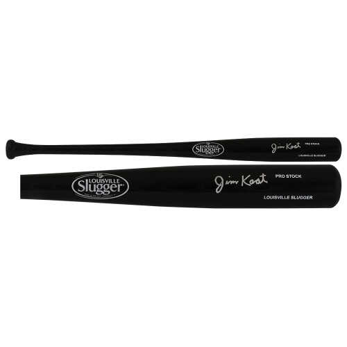 Jim Kaat Signed Louisville Slugger Pro Stock Black Baseball Bat - Image 2