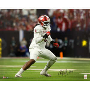 Mikail Kamara Signed Indiana Hoosiers Football Action 16x20 Photo