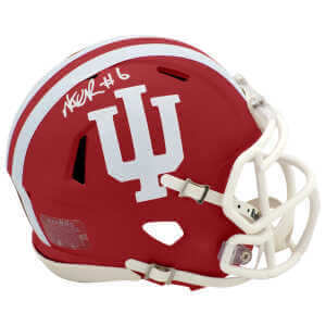 Mikail Kamara Signed Indiana Hoosiers Riddell Speed Mini Helmet