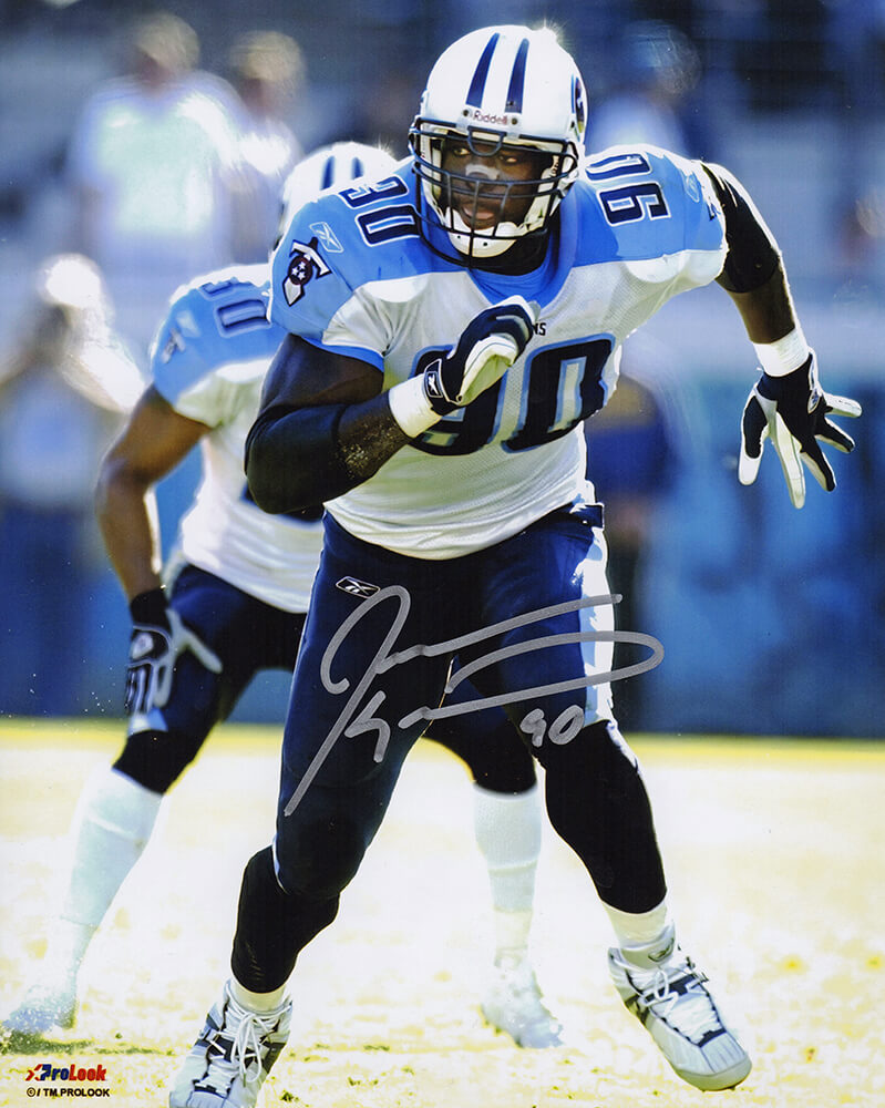 Jevon Kearse Signed Tennessee Titans Action 8×10 Photo – Schwartz