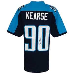 Jevon Kearse Signed Blue Throwback Custom Football Jersey