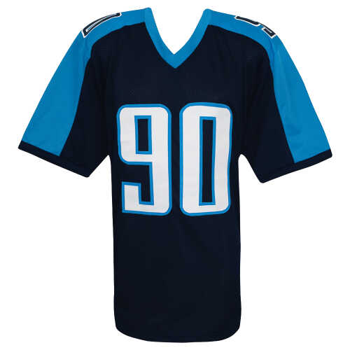 Jevon Kearse Signed Blue Throwback Custom Football Jersey - Image 3
