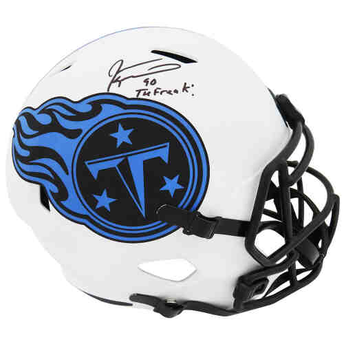 Jevon Kearse Signed Tennessee Titans Lunar Eclipse Riddell Full Size Speed Replica Helmet w/The Freak