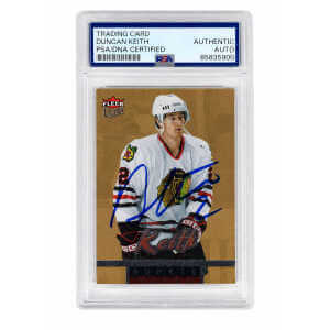 Duncan Keith Signed Blackhawks 2006 Fleer Ultra Gold Medallion Rookie Hockey Trading Card #211 - (PSA Encapsulated)