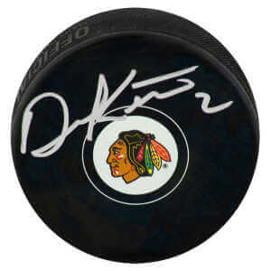 Duncan Keith Signed Chicago Blackhawks Logo Hockey Puck