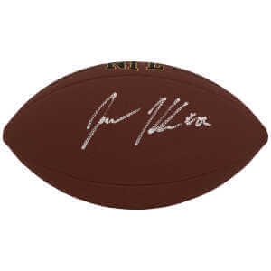 Jason Kelce Signed Wilson Super Grip F/S NFL Football