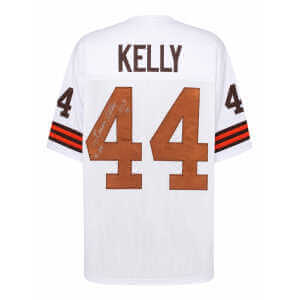 Leroy Kelly Signed White Throwback Custom Football Jersey w/HOF'94