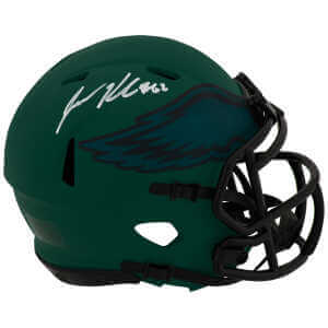 Jason Kelce Signed Philadelphia Eagles RAVE Riddell Speed Mini Helmet