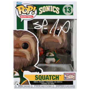 Shawn Kemp Signed Seattle Supersonics Squatch NBA Mascot Funko Pop Doll #13