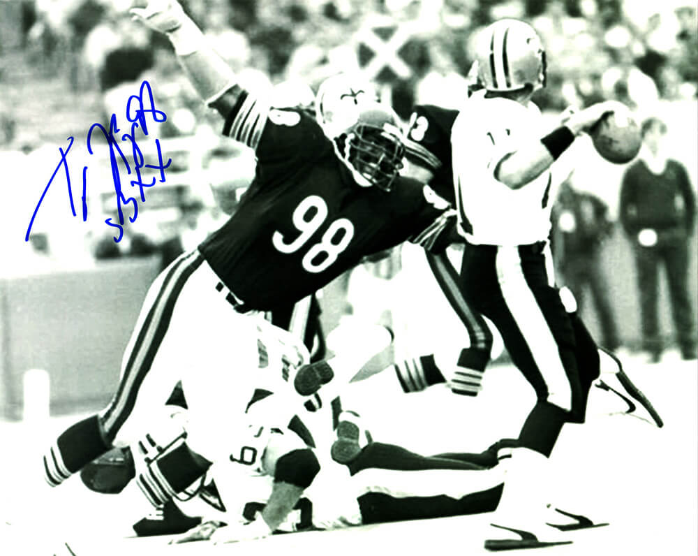 Tyrone Keys Signed Chicago Bears B&W vs Saints 8×10 Photo w/SB XX –  Schwartz Sports Memorabilia