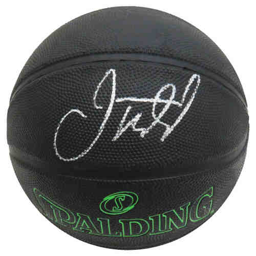 Jason Kidd Signed Splading Phantom Black With Green Lettering NBA Basketball