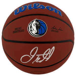 Jason Kidd Signed Dallas Mavericks Logo Wilson NBA Basketball