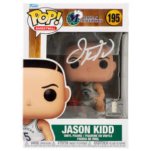 Jason Kidd Signed Dallas Mavericks NBA Funko Pop Doll #195
