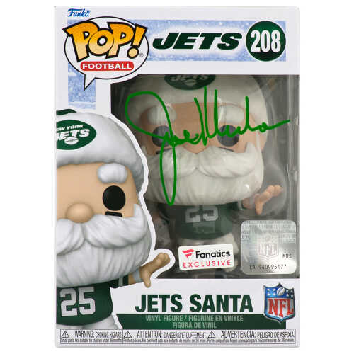 Joe Klecko Signed New York Jets 'SANTA' Funko Pop Doll #208