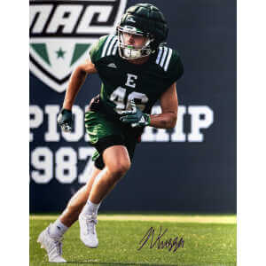 Noah Knigga Signed Eastern Michigan Eagles Action 16x20 Photo