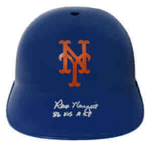 Ray Knight Signed New York Mets Replica Souvenir Batting Helmet w/86 WS MVP