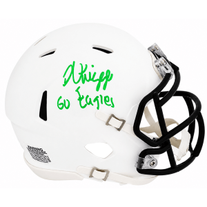 Noah Knigga Signed Riddell White Speed Mini Helmet w/Go Eagles