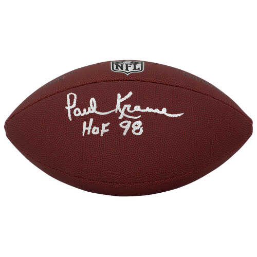 Paul Krause Signed Wilson Limited Full Size NFL Football w/HOF'98