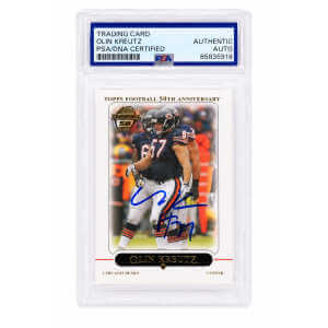 Olin Kreutz Signed Chicago Bears 2005 Topps Football Trading Card #126 - (PSA Encapsulated)