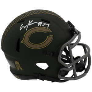 Olin Kreutz Signed Chicago Bears 2025 SALUTE Riddell Speed Mini Helmet