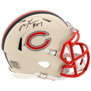 Olin Kreutz Signed Chicago Bears RETRO Riddell Speed Mini Helmet