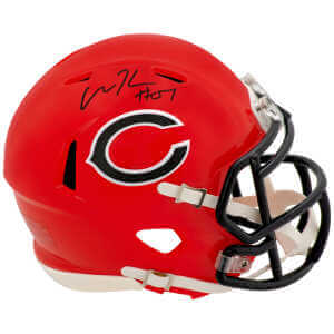 Olin Kreutz Signed Chicago Bears 2022 Alternate Orange Riddell Speed Mini Helmet