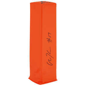 Olin Kreutz Signed BSN Orange Football Endzone Pylon