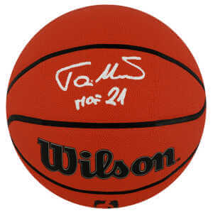 Toni Kukoc Signed Wilson I/O NBA Basketball w/HOF'21