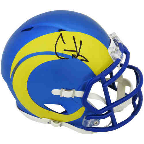 Cooper Kupp Signed Los Angeles Rams Riddell Speed Mini Helmet (Fanatics)