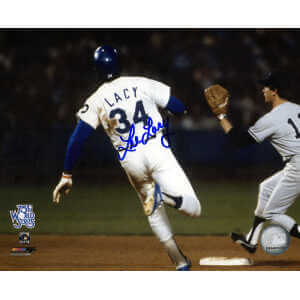 Lee Lacy Signed Los Angeles Dodgers World Series Base Running 8x10 Photo