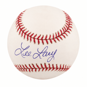 Lee Lacy Signed Rawlings (Selig) MLB Baseball