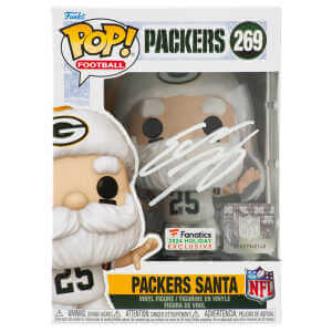 Eddie Lacy Signed Green Bay Packers SANTA Funko Pop Doll #269
