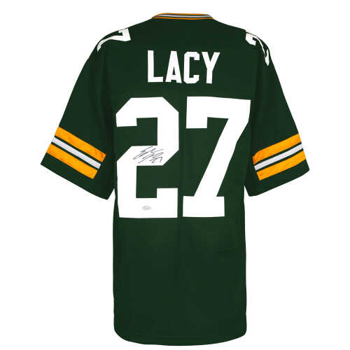 Eddie Lacy Signed Green Custom Football Jersey - (JSA)