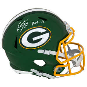Eddie Lacy Signed Green Bay Packers FLASH Riddell Full Size Speed Replica Helmet w/ROY'13